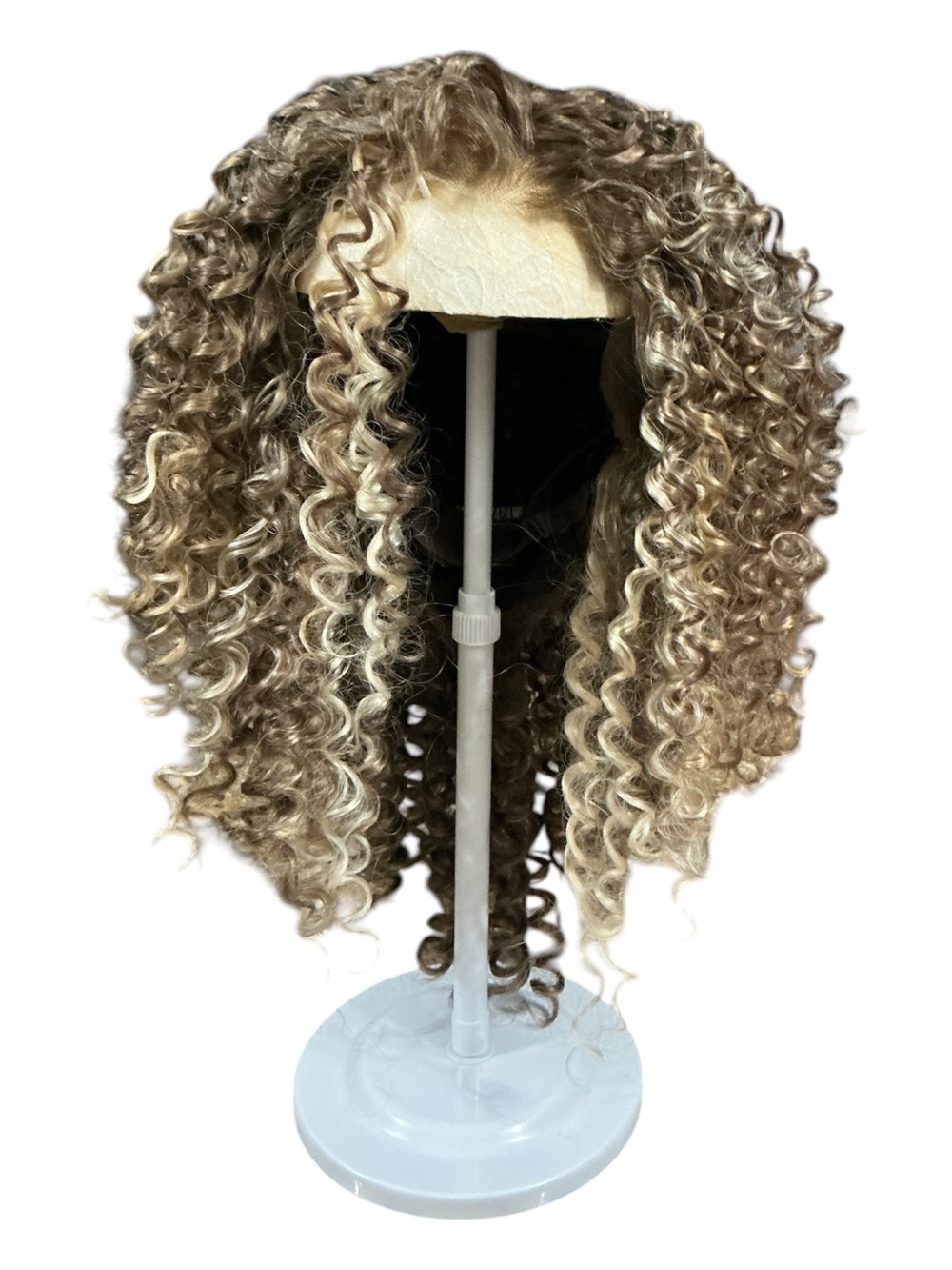 Chelsey Smith Crowns Curly Synthetic Lace Front Wig - Blonde Brown Blend